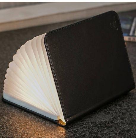 Светильник-книга Gingko Smart Book натуральная кожа (черный)