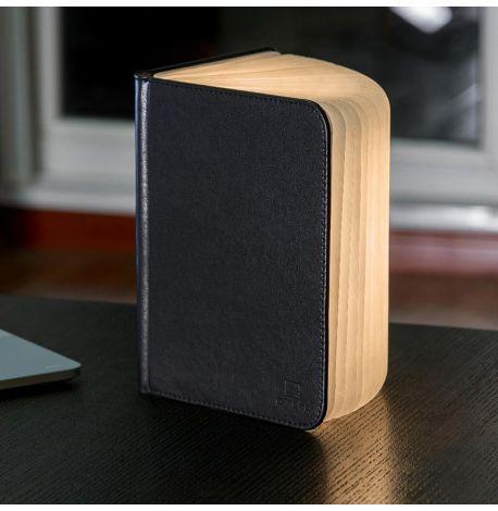 Светильник-книга Gingko Smart Book натуральная кожа (черный)