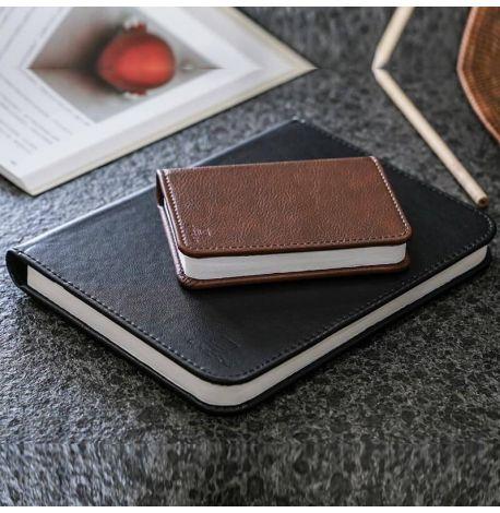 Светильник-книга Gingko Smart Book натуральная кожа (черный)