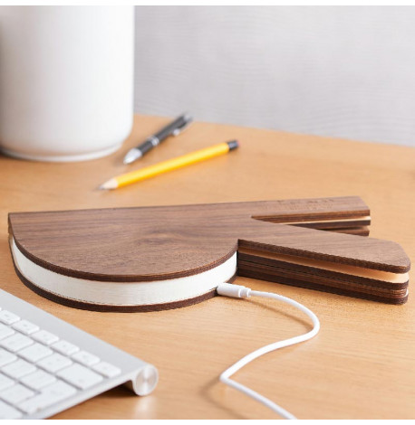 Світильник Gingko R Space Lamp (горіх)