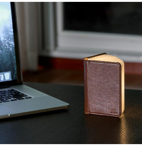 Светильник-книга Gingko Smart Book Mini (натуральная кожа)