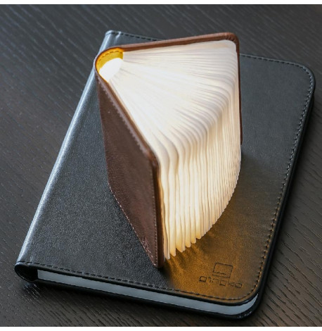 Светильник-книга Gingko Smart Book Mini (натуральная кожа)