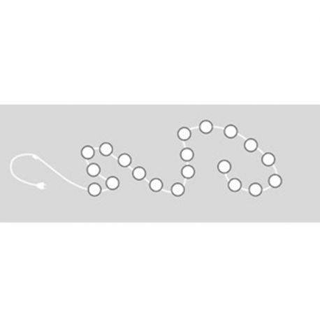 Тайская LED-гирлянда Antra (20 шариков) линия на батарейках