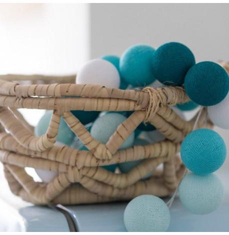 Тайская LED-гирлянда Aqua (20 шариков) линия на батарейках