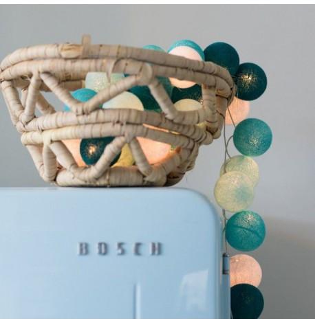 Тайская LED-гирлянда Aqua (20 шариков) линия на батарейках