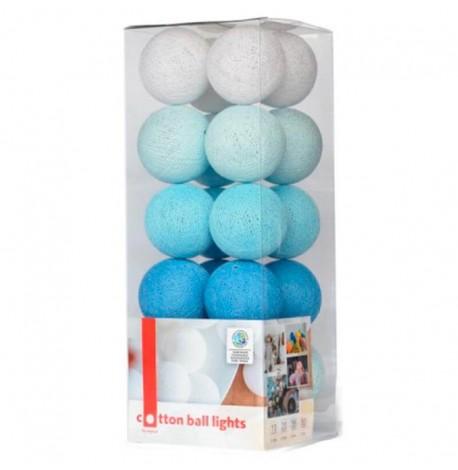 Тайская LED-гирлянда Blue (10 шариков) линия на батарейках