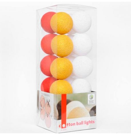 Тайская LED-гирлянда Christmas (10 шариков) линия на батарейках