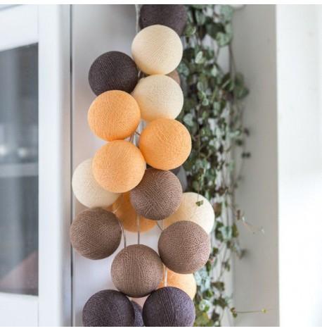 Тайская LED-гирлянда Clay (20 шариков) линия на батарейках