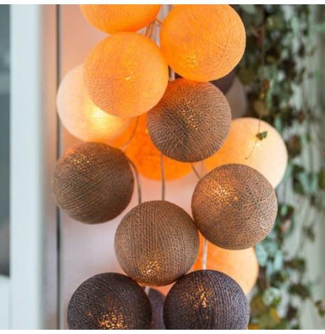 Тайская LED-гирлянда Clay (20 шариков) линия на батарейках