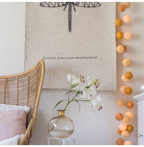 Тайская гирлянда Gold Mix (35 шариков) петля от сети