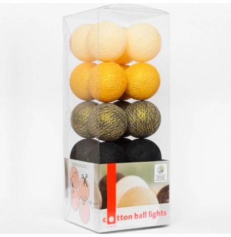 Тайская гирлянда Golden Coal (35 шариков) петля от сети