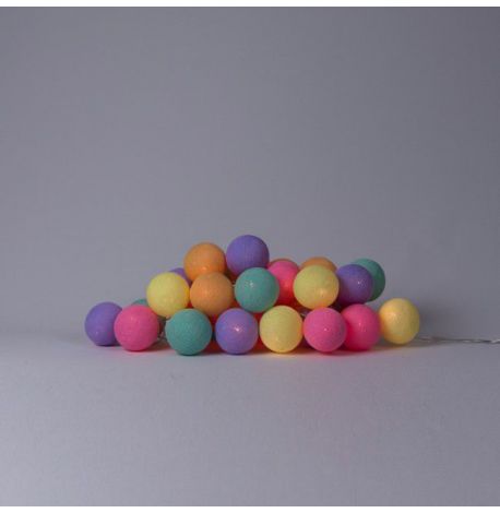 Тайская LED-гирлянда Ice Cream (20 шариков) линия на батарейках