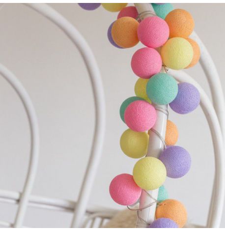 Тайская LED-гирлянда Ice Cream (20 шариков) линия на батарейках