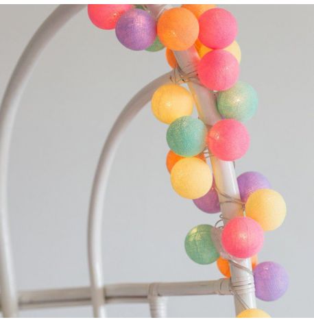 Тайская LED-гирлянда Ice Cream (20 шариков) линия на батарейках