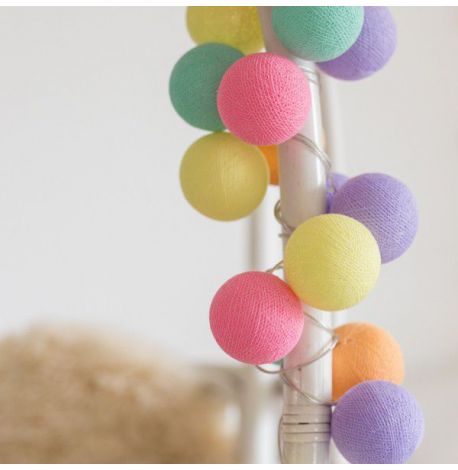 Тайская LED-гирлянда Ice Cream (20 шариков) линия на батарейках