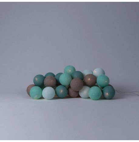 Тайская LED-гирлянда Mint (20 шариков) линия на батарейках