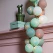 Тайская LED-гирлянда Mint (20 шариков) линия на батарейках