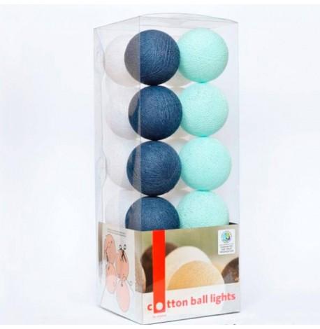 Тайская LED-гирлянда Navy blue (20 шариков) линия на батарейках