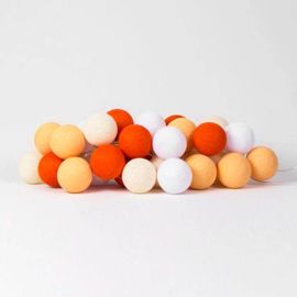 Тайская гирлянда Orange (35 шариков) петля от сети