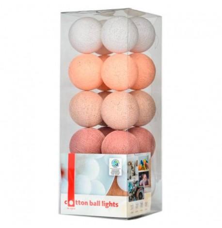 Тайская LED-гирлянда Pale rose (20 шариков) линия на батарейках