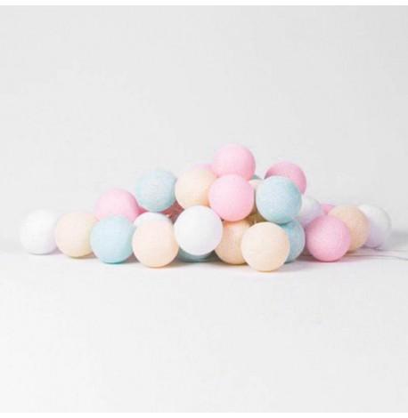 Тайская гирлянда Pastel (35 шариков) петля от сети