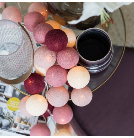 Тайская LED-гирлянда Rosegarden (20 шариков) линия на батарейках