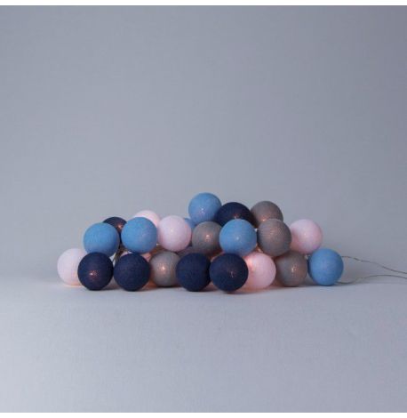 Тайская LED-гирлянда Sailor blue (20 шариков) линия на батарейках