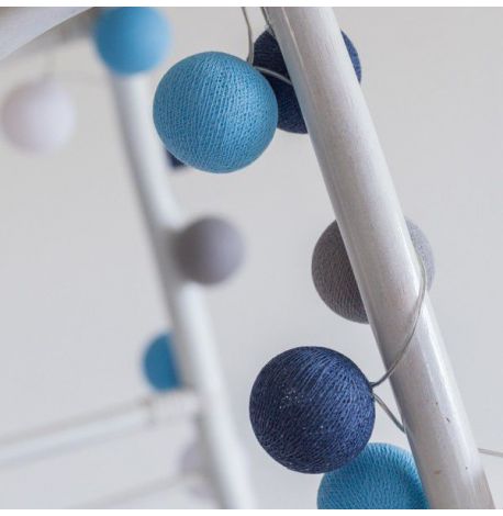 Тайская LED-гирлянда Sailor blue (20 шариков) линия на батарейках