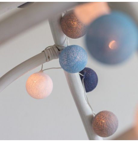 Тайская LED-гирлянда Sailor blue (20 шариков) линия на батарейках