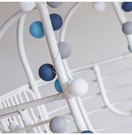 Тайская LED-гирлянда Sailor blue (20 шариков) линия на батарейках