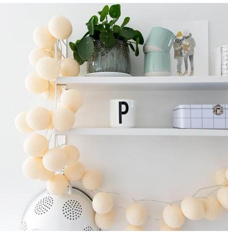 Тайская гирлянда Shell (20 шариков) линия от USB