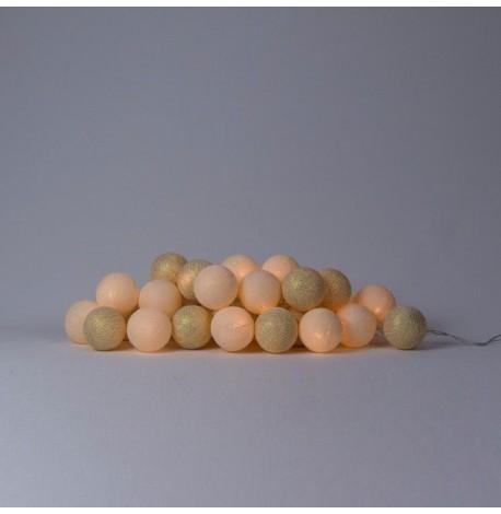 Тайская гирлянда Shell-Gold (35 шариков) петля от сети