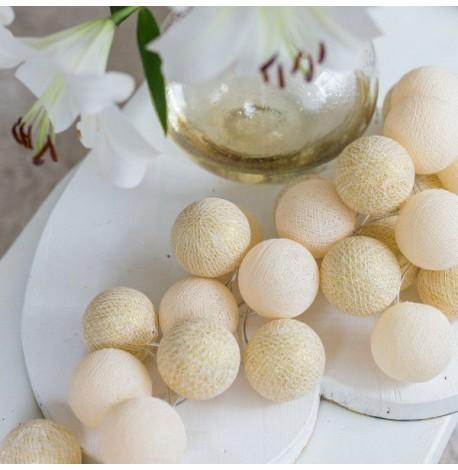 Тайская гирлянда Shell-Gold (35 шариков) петля от сети