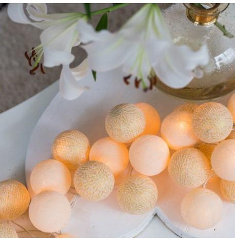 Тайская гирлянда Shell-Gold (35 шариков) петля от сети