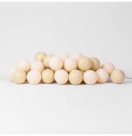 Тайская гирлянда Shell-Gold (35 шариков) петля от сети