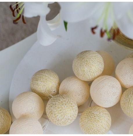 Тайская гирлянда Shell-Gold (35 шариков) петля от сети