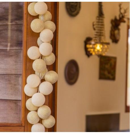 Тайская гирлянда Shell-Gold (35 шариков) петля от сети