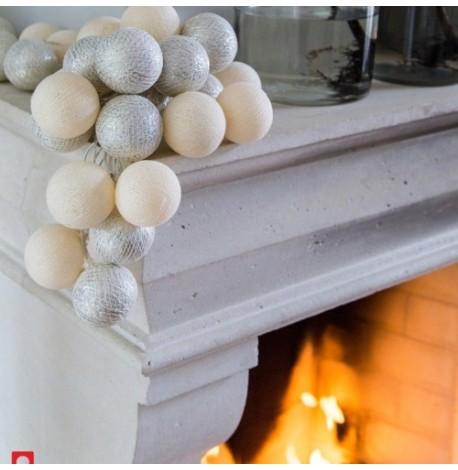 Тайская гирлянда Shell-Silver (35 шариков) петля от сети