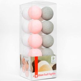 Тайська LED-гірлянда Soft powder (10 кульок) лінія на батарейках