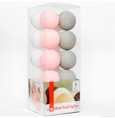 Тайская LED-гирлянда Soft powder (20 шариков) линия на батарейках