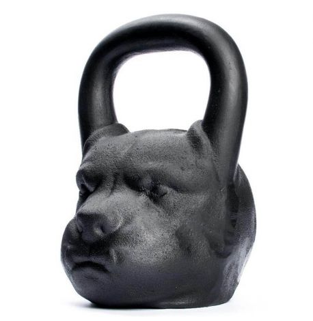 Дизайнерская гиря Dog (черная) 18 кг