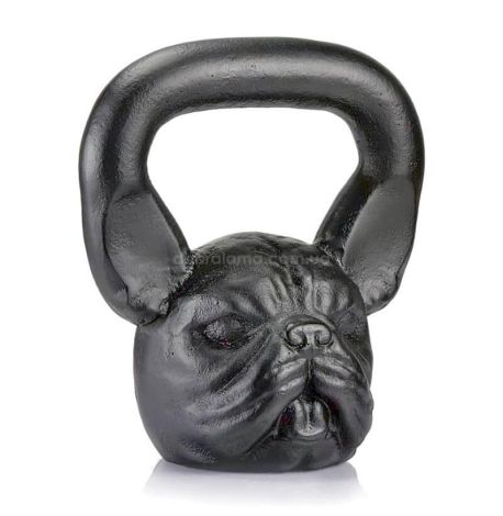Дизайнерська гиря Bulldog (чорна) 10 кг