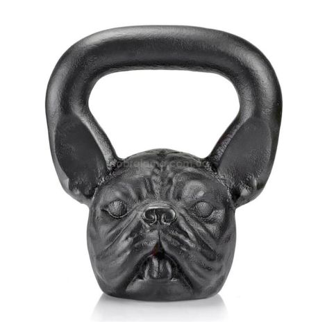 Дизайнерська гиря Bulldog (чорна) 10 кг