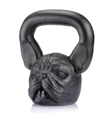 Дизайнерська гиря Bulldog (чорна) 10 кг