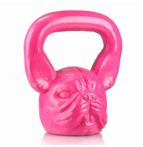 Дизайнерська гиря Bulldog (рожева) 10 кг