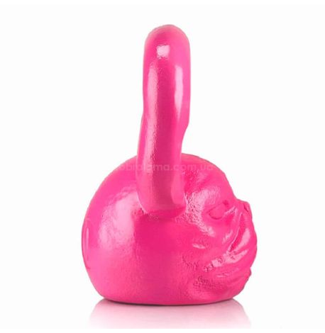 Дизайнерська гиря Bulldog (рожева) 10 кг