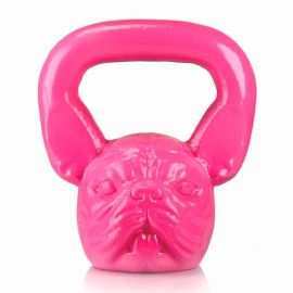 Дизайнерская гиря Bulldog (розовая) 10 кг