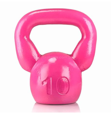 Дизайнерська гиря Bulldog (рожева) 10 кг