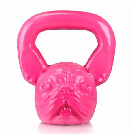 Дизайнерська гиря Bulldog (рожева) 10 кг