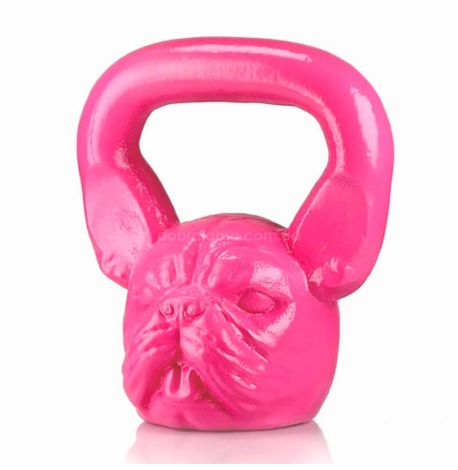 Дизайнерська гиря Bulldog (рожева) 10 кг